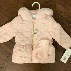 Baby girl winter jacket - blush color